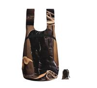 BWLHJKE Cowboy Black Hat Western Boots Backpack - Lightweight 16L Foldable Hiking Daypack Packable Back Pack Travel Bag Zipper