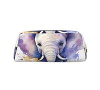 BWLHJKE Cute Elephant Watercolor Makeup Bag for Women Men Travel Toiletry Bag Aesthetic Purse Pouch Large Pencil Case, Gold, One Size