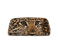 BWLHJKE Cute Leopard Makeup Bag for Women Men Travel Toiletry Bag Aesthetic Purse Pouch Large Pencil Case, Gold, One Size