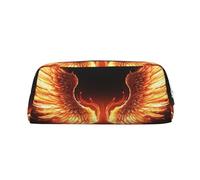 BWLHJKE Fire Angle Wings Makeup Bag for Women Men Travel Toiletry Bag Aesthetic Purse Pouch Large Pencil Case, Silver, One Size