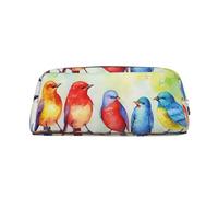 BWLHJKE Five Singing Birds Makeup Bag for Women Men Travel Toiletry Bag Aesthetic Purse Pouch Large Pencil Case, Silver, One Size
