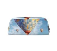 BWLHJKE Flying Hot Air Balloon Makeup Bag for Women Men Travel Toiletry Bag Aesthetic Purse Pouch Large Pencil Case, Silver, One Size