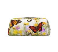 BWLHJKE Group of Butterflies Makeup Bag for Women Men Travel Toiletry Bag Aesthetic Purse Pouch Large Pencil Case, Silver, One Size