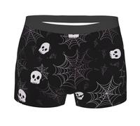BWLHJKE Halloween Goth Men's Boxer Briefs Soft Breathable Underwear Stretch Moisture-Wicking Trunks Tagless, Black, S