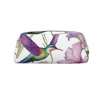 BWLHJKE Hummingbirds Irises Flowers Makeup Bag for Women Men Travel Toiletry Bag Aesthetic Purse Pouch Large Pencil Case, Gold, One Size