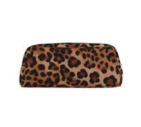 BWLHJKE Leopard Print Makeup Bag for Women Men Travel Toiletry Bag Aesthetic Purse Pouch Large Pencil Case, Silver, One Size