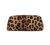 BWLHJKE Leopard Print Makeup Bag for Women Men Travel Toiletry Bag Aesthetic Purse Pouch Large Pencil Case, Gold, One Size