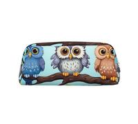 BWLHJKE Owls on a branch Makeup Bag for Women Men Travel Toiletry Bag Aesthetic Purse Pouch Large Pencil Case, Silver, One Size