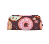 BWLHJKE Pretty donuts Makeup Bag for Women Men Travel Toiletry Bag Aesthetic Purse Pouch Large Pencil Case, Gold, One Size