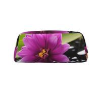 BWLHJKE Purple Flower with Black Stone Makeup Bag for Women Men Travel Toiletry Bag Aesthetic Purse Pouch Large Pencil Case, Silver, One Size