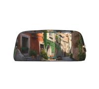 BWLHJKE Street of Italy Makeup Bag for Women Men Travel Toiletry Bag Aesthetic Purse Pouch Large Pencil Case, Gold, One Size