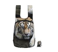 BWLHJKE Tiger Lie On Rock Backpack - Lightweight 16L Foldable Hiking Daypack Packable Back Pack Travel Bag Zipper