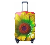 BWLHJKE Travel Luggage Cover for Suitcase Tsa Approved, Washable Elastic Suitcase Protector, 3D Colorful Sunflower Suitcase Cover Anti-scratch Baggage Cover Fits 22-24 Inch Luggage Sleeve, Black, XL
