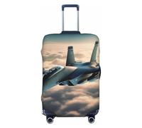 BWLHJKE Travel Luggage Cover for Suitcase Tsa Approved, Washable Elastic Suitcase Protector, Aircraft Fighter Jets Suitcase Cover Anti-scratch Baggage Cover Fits 22-24 Inch Luggage Sleeve, Black, XL