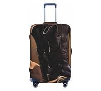 BWLHJKE Travel Luggage Cover for Suitcase Tsa Approved, Washable Elastic Suitcase Protector, Cowboy Black Hat Western Boots Suitcase Cover Anti-scratch Baggage Cover Fits 22-24 Inch Luggage Sleeve,