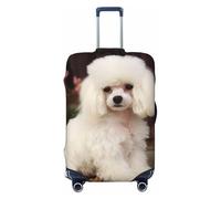 BWLHJKE Travel Luggage Cover for Suitcase Tsa Approved, Washable Elastic Suitcase Protector, French Poodle Suitcase Cover Anti-scratch Baggage Cover Fits 22-24 Inch Luggage Sleeve, Black, S