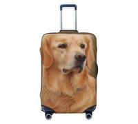 BWLHJKE Travel Luggage Cover for Suitcase Tsa Approved, Washable Elastic Suitcase Protector, Golden retriever Suitcase Cover Anti-scratch Baggage Cover Fits 22-24 Inch Luggage Sleeve, Black, L