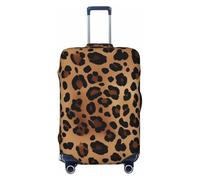 BWLHJKE Travel Luggage Cover for Suitcase Tsa Approved, Washable Elastic Suitcase Protector, Leopard Print Suitcase Cover Anti-scratch Baggage Cover Fits 22-24 Inch Luggage Sleeve, Black, S
