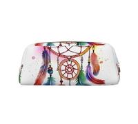 BWLHJKE Watercolor Dream Catcher Makeup Bag for Women Men Travel Toiletry Bag Aesthetic Purse Pouch Large Pencil Case, Gold, One Size