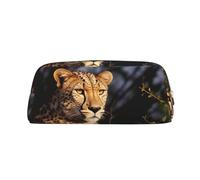 BWLHJKE Wild Animal Leopard Makeup Bag for Women Men Travel Toiletry Bag Aesthetic Purse Pouch Large Pencil Case, Silver, One Size