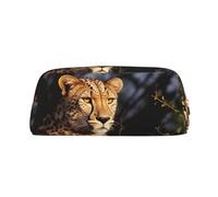 BWLHJKE Wild Animal Leopard Makeup Bag for Women Men Travel Toiletry Bag Aesthetic Purse Pouch Large Pencil Case, Gold, One Size