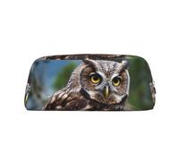 BWLHJKE Wild Owl Birds Makeup Bag for Women Men Travel Toiletry Bag Aesthetic Purse Pouch Large Pencil Case, Silver, One Size