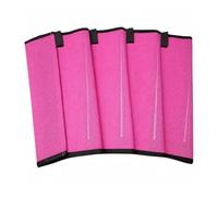 BWOFJGWH Breathable Mesh Horse Leg Protector Sleeve with Adjustable Fastening Tabs and Black Trim for Equine Lower Leg Coverage Suitable for Turnout Riding, Pink 4 PACK