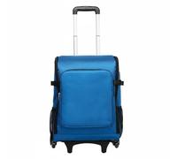 BWOFJGWH Cleaning Carrier Rolling Housekeeping Backpack Organizer Cart With Wheeled Frame And Pull Handle Sturdy Polyester And Oxford Material suitable for, Blue, Large