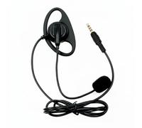 BWOFJGWH Headset Single Ear Headset Ear Hook Earpiece Gooseneck Mic Wired Audio Pickup with 3.5mm Plug for Clear Calls and Voice Capture suitable for, 1 Meter Cable, 3.5mm Straight Plug, 4-Pole