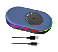 BWOFJGWH Mice Jiggler, A, Lightweight, Stable And Practical Mouse Mover, Portable to Keep The Computer on And Silent for Teleworking, Blue Black