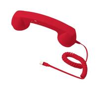 BWOFJGWH Retro Telephone with PP Handle for Telephone Built-in And Speaker Answer Button C for Computer Suitable, red