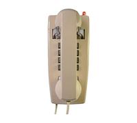 BWOFJGWH Vintage Wall Telephone Metal Bell Indicator Lights Adjustable Volume Suitable for Room Garage, Beige Yellow
