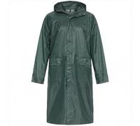 BWOLF POSEIDON Men's Raincoat Waterproof Long Rain Jacket Outdoor Reusable Rainwear with Hood, Green, S