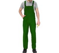 BWOLF Slater Men's Dungarees | Work Trousers with Bib | Work Bib and Brace Overalls Men | Protective Dungarees | All Seasons, Grass-green, XXXL