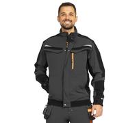 BWOLF Vector Multifunctional Work Jacket Men - Robust & Flexible Made of 90% Nylon, 10% Elastane - Lightweight, Stretchy, with Pockets, gray, M