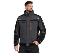 BWOLF Vector Multifunctional Work Jacket Men - Robust & Flexible Made of 90% Nylon, 10% Elastane - Lightweight, Stretchy, with Pockets, gray, XL