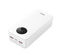 Bwoo External Battery 30000mAh USB-C and 2xUSB LCD Display, White