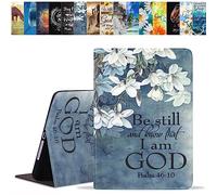 BWOOLL Case for iPad (A16) 11th Generation 11 Inch 2025, iPad 10th Generation 10.9 Inch 2022, Slim Lightweight PU Leather Stand Cover with Auto Wake/Sleep, Christian Quotes Bible Verse Psalm 46:10