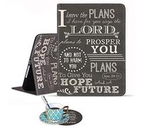 BWOOLL for iPad Mini 5/4 Case, iPad Mini 1/2/3 Case, Premium PU Leather Folding Stand Folio Cover with Auto Wake/Sleep for iPad Mini 5th/4th Gen 7.9 inch - Quotes Bible Verse Jeremiah 29:11