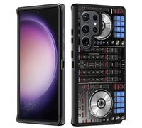 BWOOLL for Samsung Galaxy S24 Ultra Case, Heavy Duty 3 in 1 Hybrid Hard PC & Soft Silicone Shockproof Drop Protection Case for Galaxy S24 Ultra 5G 6.8" 2024, DJ Mixer Deck Controller