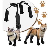 Bworppy Dog Boots Waterproof, Pet Paw Protector for Small Medium Dogs, Adjustable Dog Boots Pet Shoes for Outdoor Walking Soft Dog Shoes Pets Paws Protector,Black(M)