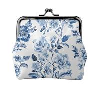 BWPDPXFJ Flower Herbs and Herbaceous Plants -Print Travel Coin Purse with Wrist Strap, RFID Blocking & TSA Approved Compact Wallet for Swimming, Beach, Gift Set for Women.