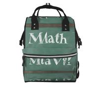 BWPDPXFJ Formulas Shapes Theory Math Lesson -Print Large Capacity Multi-Function Backpack Water-Resistant With Compartments For Hiking Travel Everyday Adults.