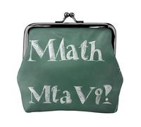 BWPDPXFJ Formulas Shapes Theory Math Lesson -Print Travel Coin Purse with Wrist Strap, RFID Blocking & TSA Approved Compact Wallet for Swimming, Beach, Gift Set for Women.