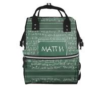 BWPDPXFJ Formulas Shapes Theory Math Lesson Word -Print Large Capacity Multi-Function Backpack Water-Resistant With Compartments For Hiking Travel Everyday Adults.