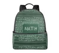 BWPDPXFJ Formulas Shapes Theory Math Lesson Word -Print Urban Commuter Stylish Lightweight Backpack For Travel & School, Versatile Daypack For Women With Padded Straps.