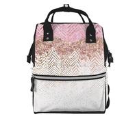 BWPDPXFJ Glittery Pretty Pattern -Print Large Capacity Multi-Function Backpack Water-Resistant With Compartments For Hiking Travel Everyday Adults.