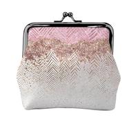 BWPDPXFJ Glittery Pretty Pattern -Print Travel Coin Purse with Wrist Strap, RFID Blocking & TSA Approved Compact Wallet for Swimming, Beach, Gift Set for Women.