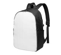 BWPDPXFJ Golf course by the sea -Print 17-Inch Laptop Backpack For Students & Commuters, Water-Resistant Polyester, Lightweight Ergonomic Hiking & Travel Backpack With Laptop Sleeve.