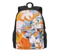 BWPDPXFJ Gorgeous flowers -Print 30L Travel Backpack Casual Hiking Daypack With Laptop Sleeve For University Commute & Outdoor Use.